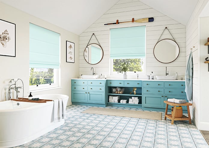 Saltaire, Seaglass - Motorised Roman Blind - Image 6